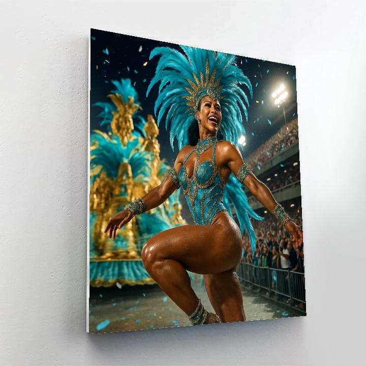 Rio Carnival Samba Night Parade paint by numbers