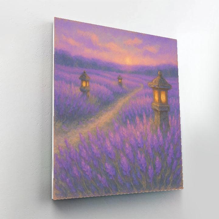 Lavender Field Lanterns Paint by numbers kits