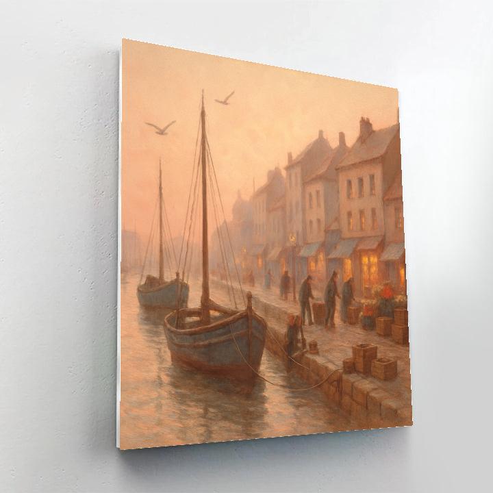 Harbor Morning Market Paint by numbers kits