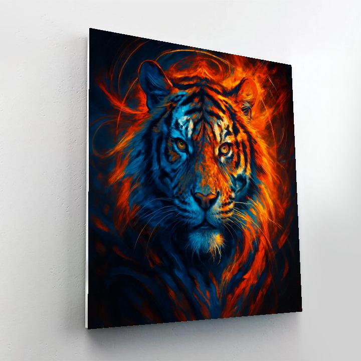 Solar Flare Tiger Painting by numbers kit