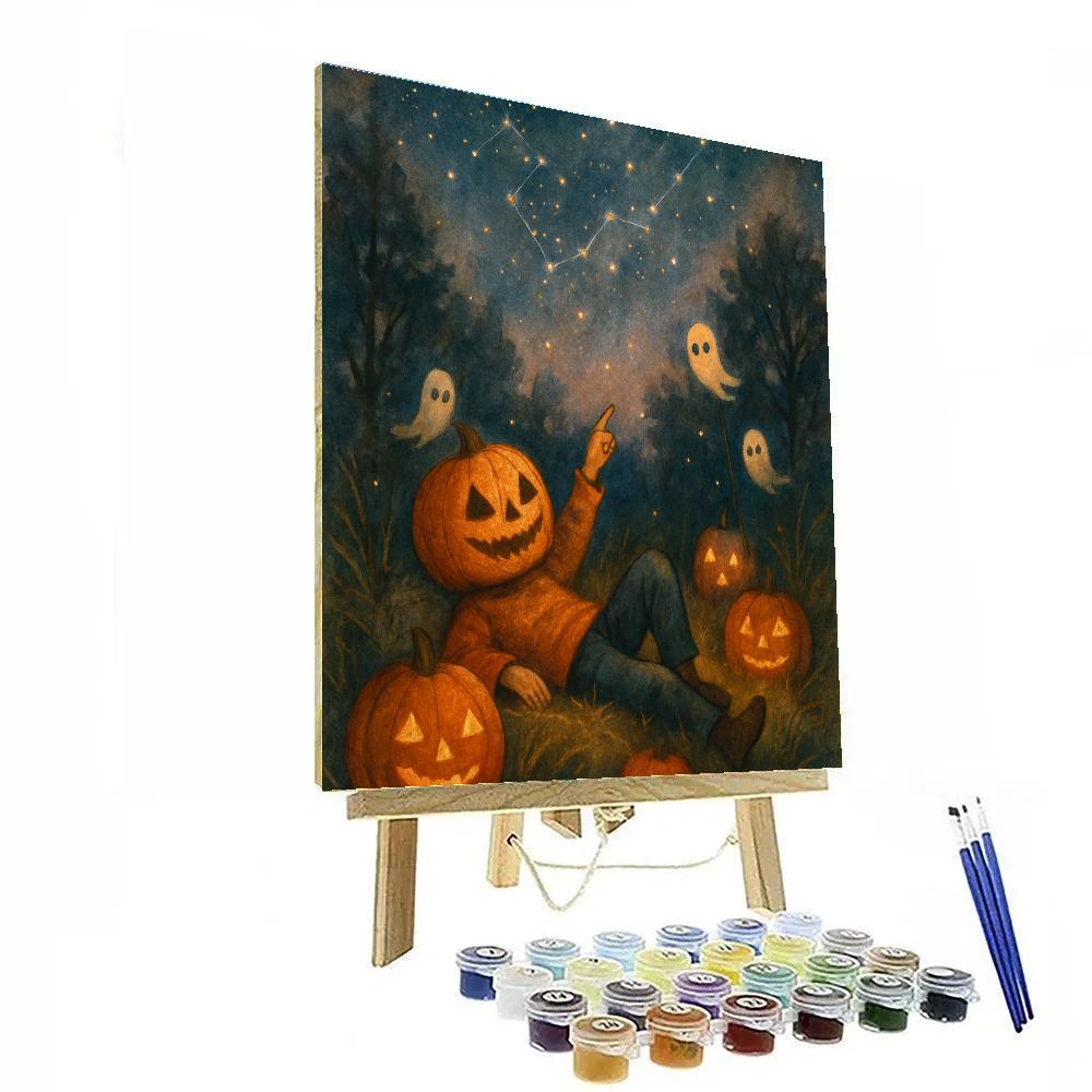 Stargazer Pumpkin Patch painting number kit