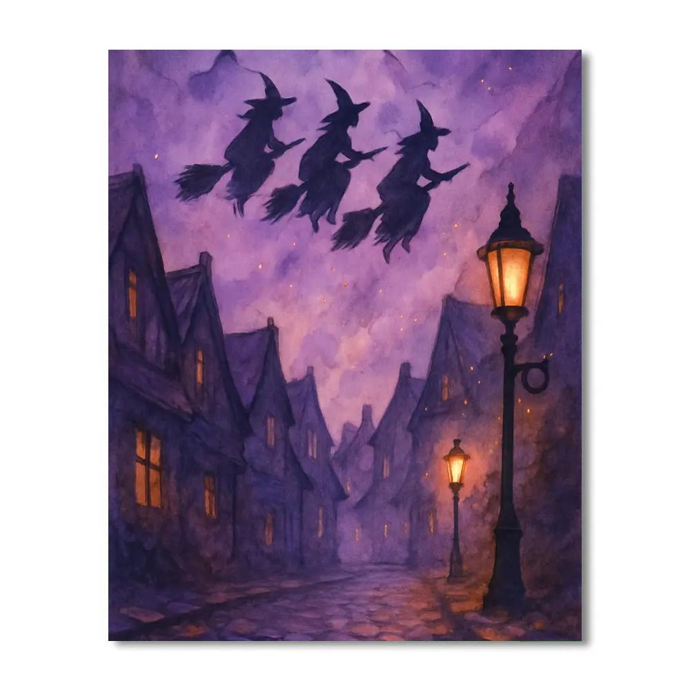 Twilight Witch Lane Numbered painting kits
