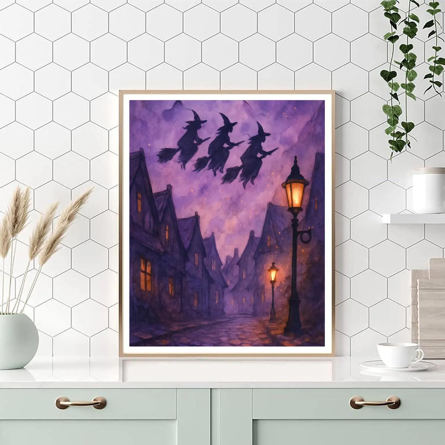 Twilight Witch Lane Numbered painting kits