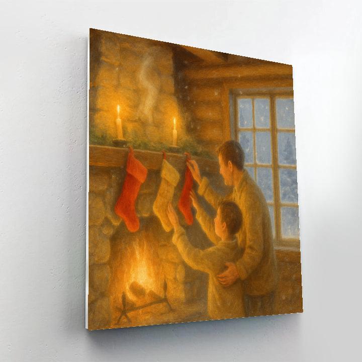 Cabin Hearth Whisper Painting by numbers kit