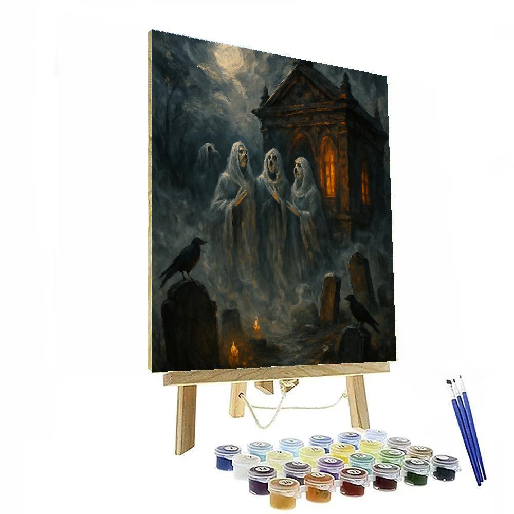 Fogbound Graveyard Choir paint by numbers