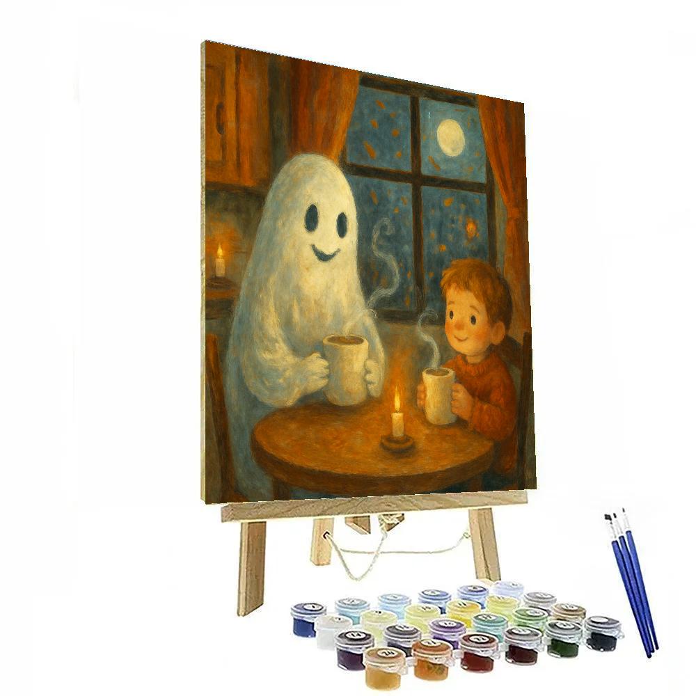 Tea With The Gentle Ghost paint by number