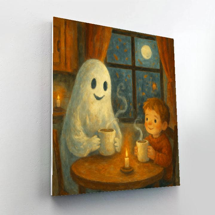 Tea With The Gentle Ghost paint by number