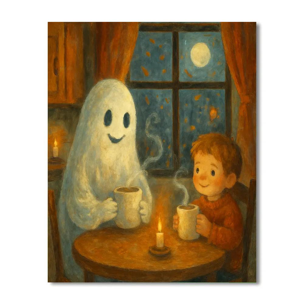 Tea With The Gentle Ghost paint by number