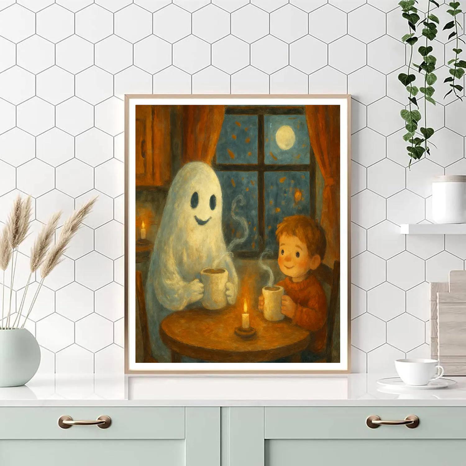 Tea With The Gentle Ghost paint by number
