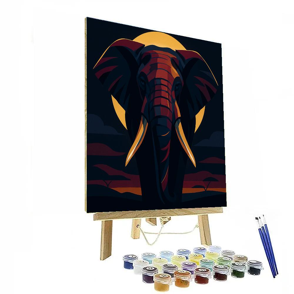 Chromatic Elephant Majesty DIY paint by numbers