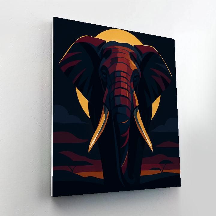 Chromatic Elephant Majesty DIY paint by numbers