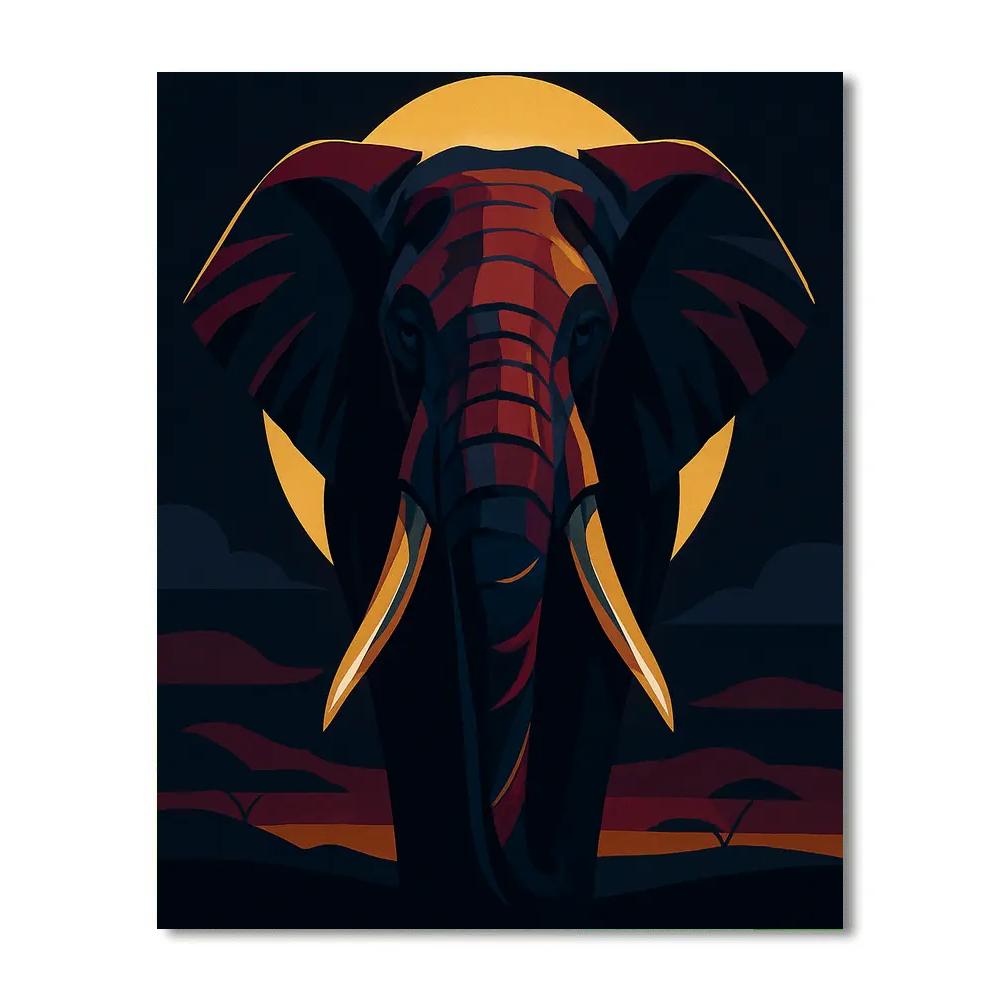 Chromatic Elephant Majesty DIY paint by numbers