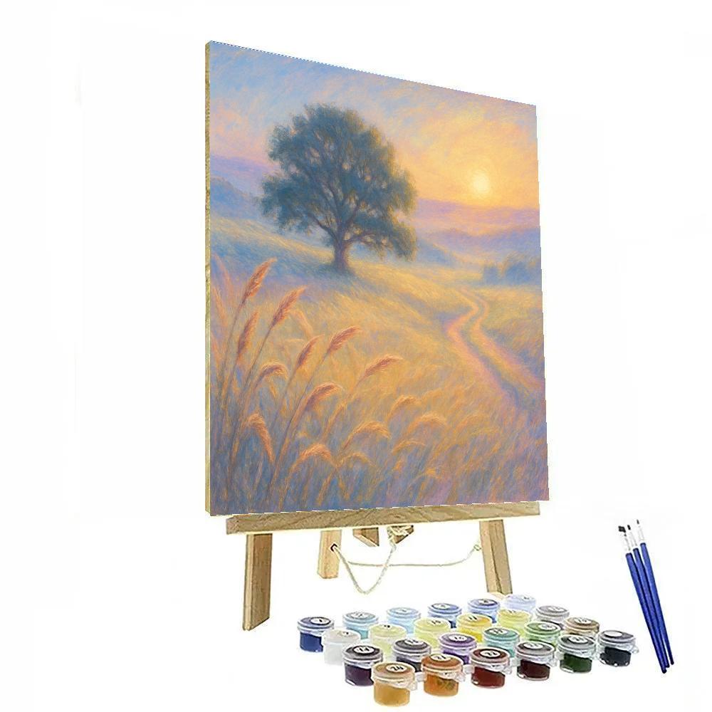 Prairie Windsong At Dawn paint by number