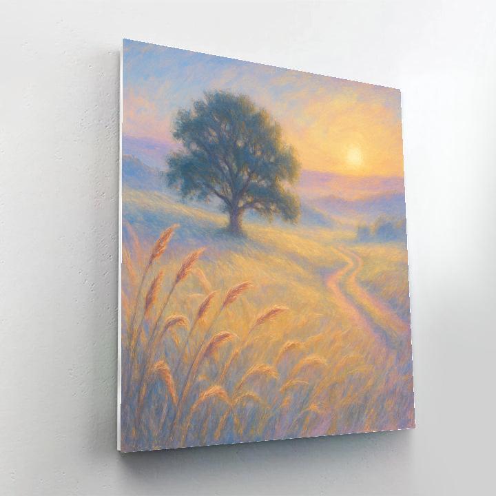 Prairie Windsong At Dawn paint by number