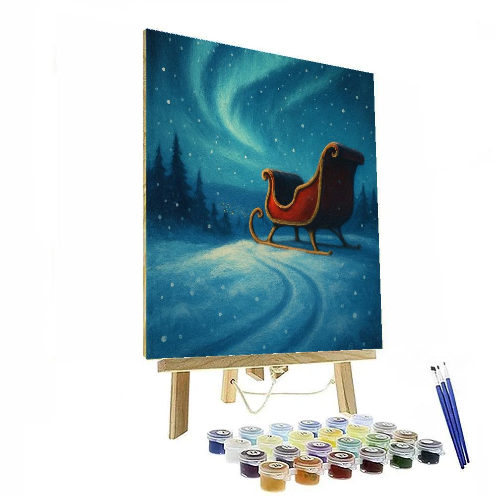 Sleigh Ridge Aurora paint by color