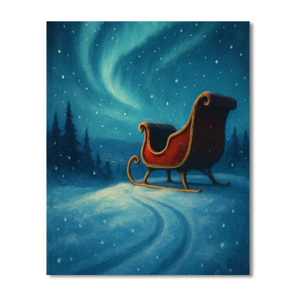 Sleigh Ridge Aurora paint by color