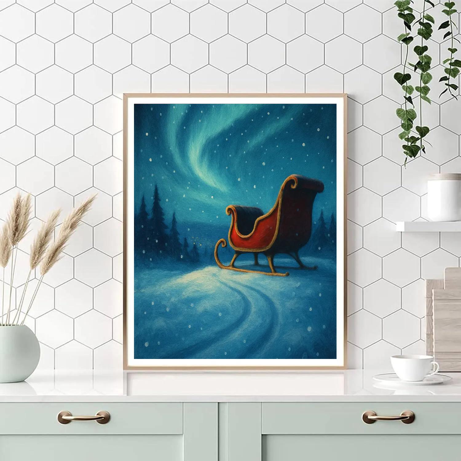 Sleigh Ridge Aurora paint by color