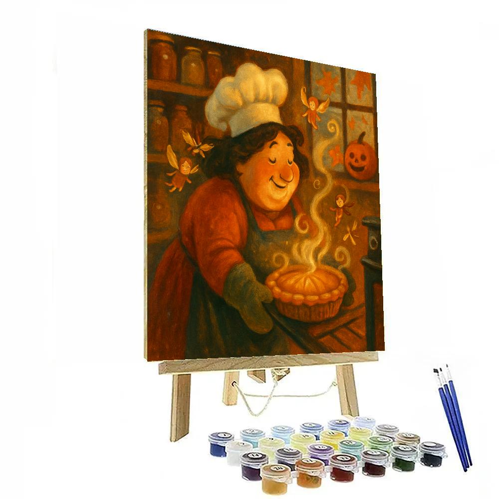 Bakers Midnight Pumpkin Pie Paint by numbers kits