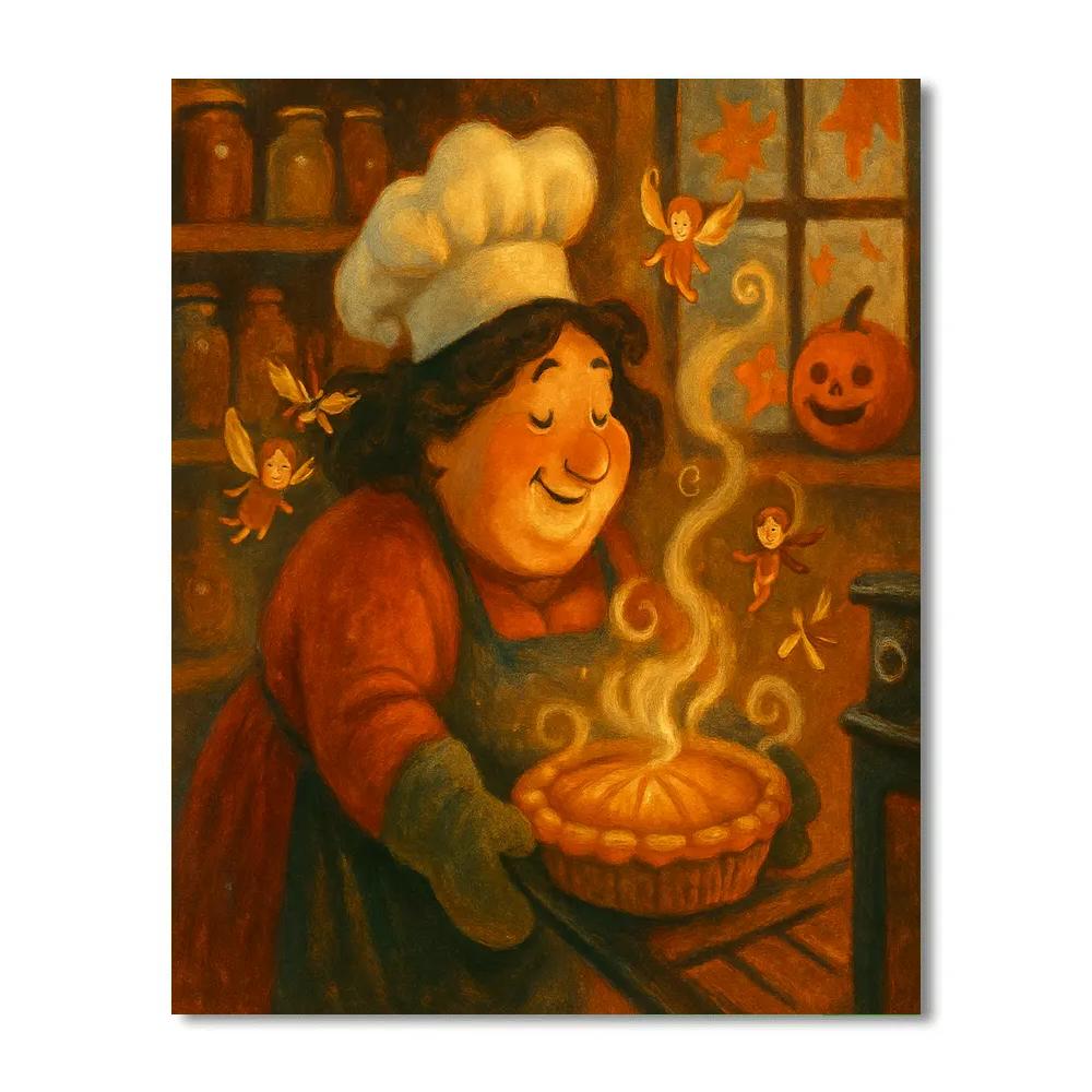 Bakers Midnight Pumpkin Pie Paint by numbers kits