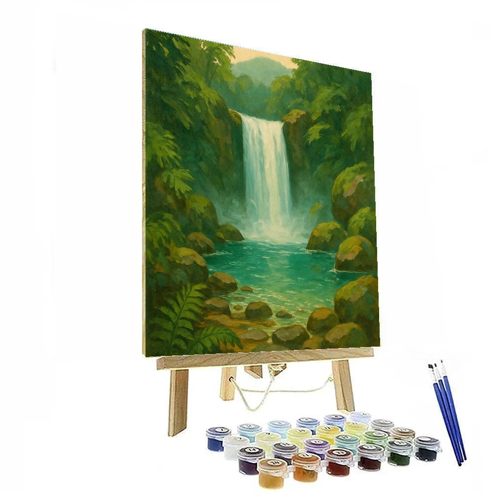Hidden Waterfall Glen Paint by numbers kits