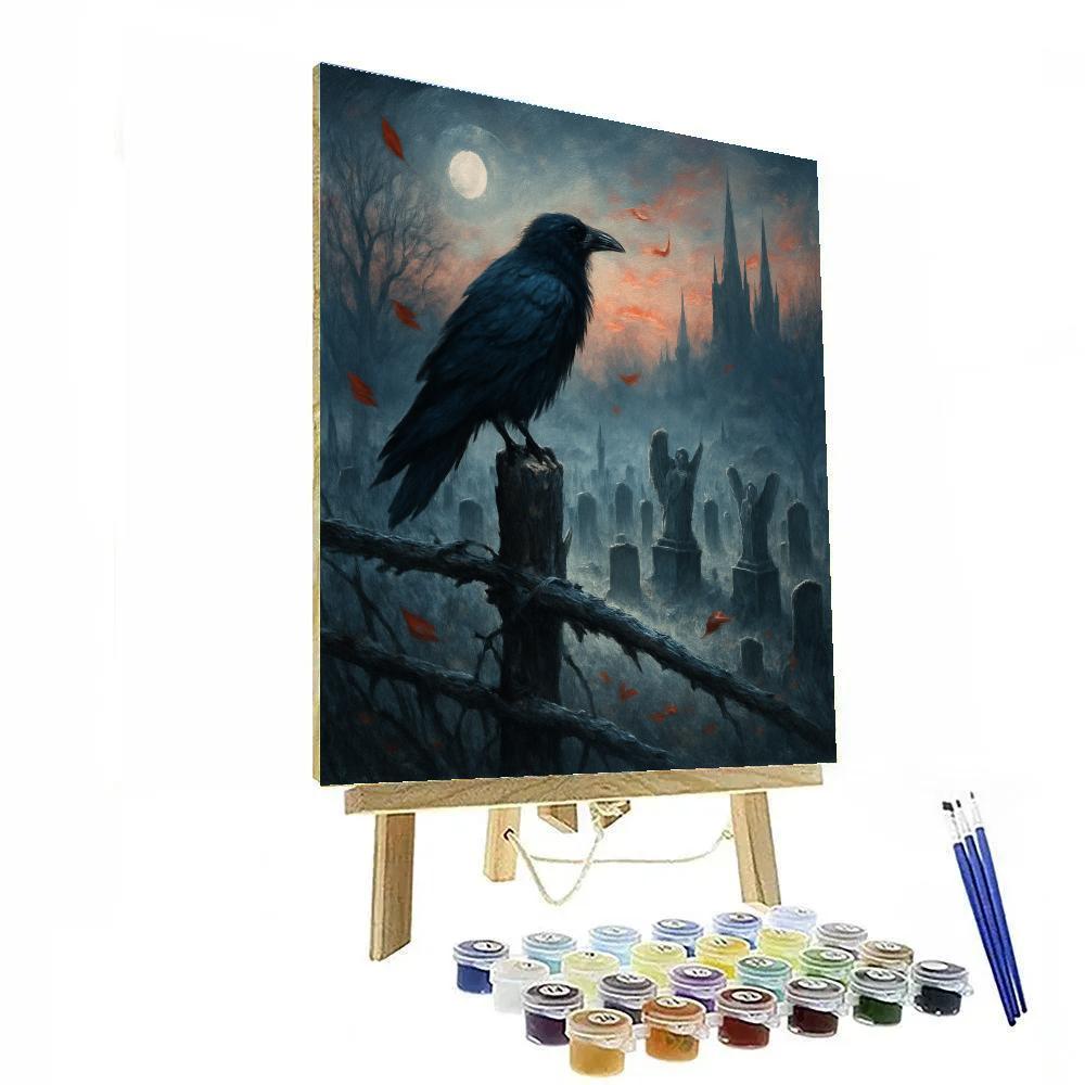 Raven Watch On Cold Hill paint by color