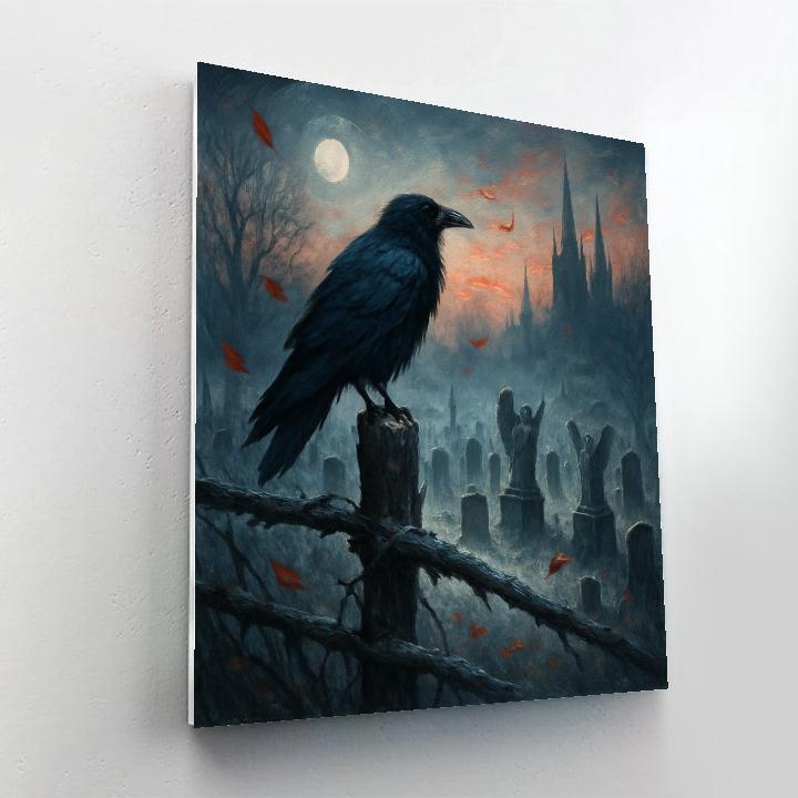 Raven Watch On Cold Hill paint by color
