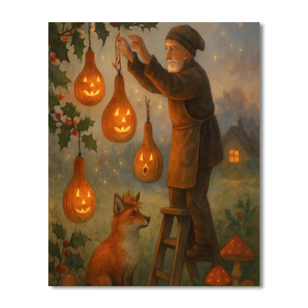 The Lantern-Makers Garden paint by number