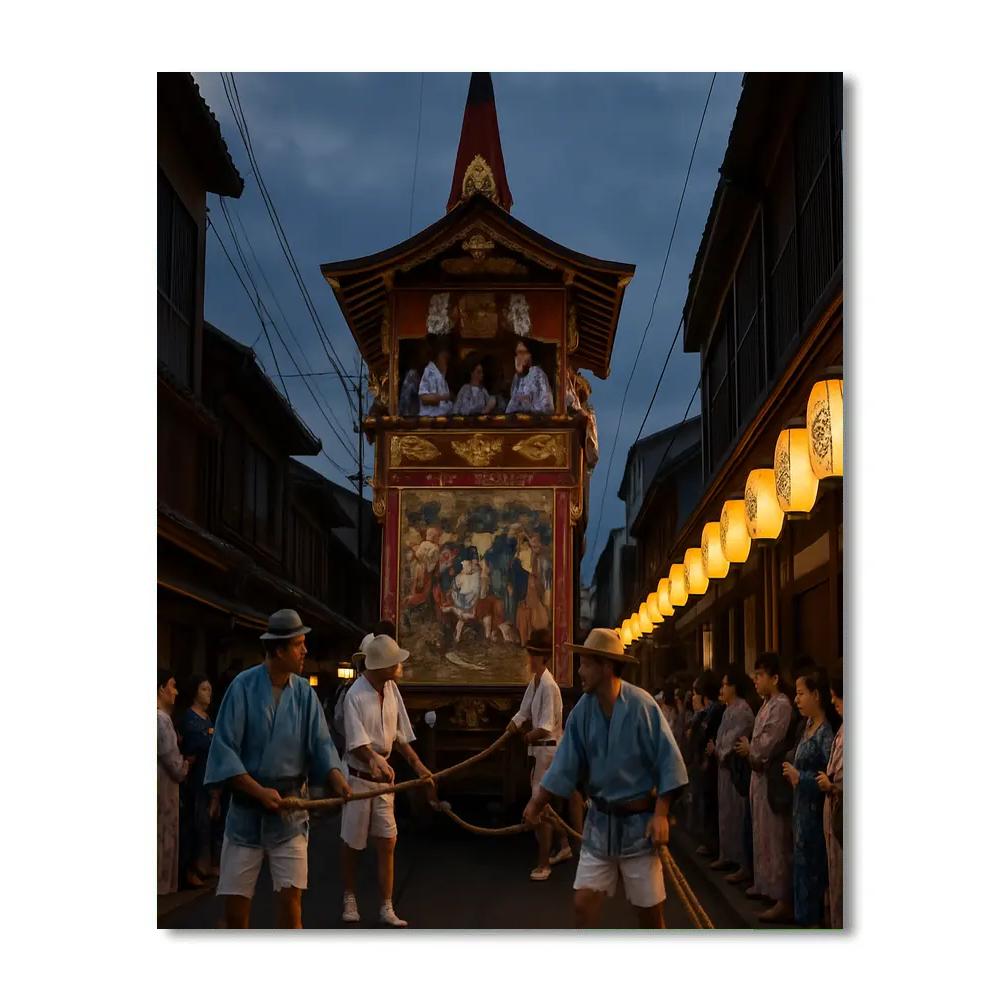 Gion Matsuri Yamaboko Float Parade DIY paint by numbers