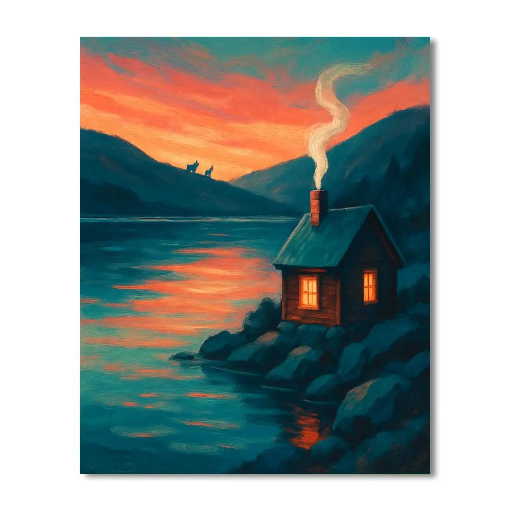 Sapphire Cabin Afterglow paint by color