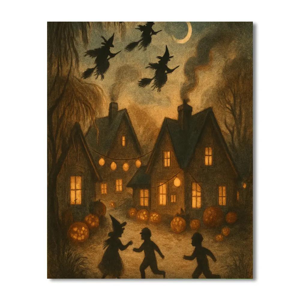 Lantern Festival At Witch Hollow Numbered painting kits