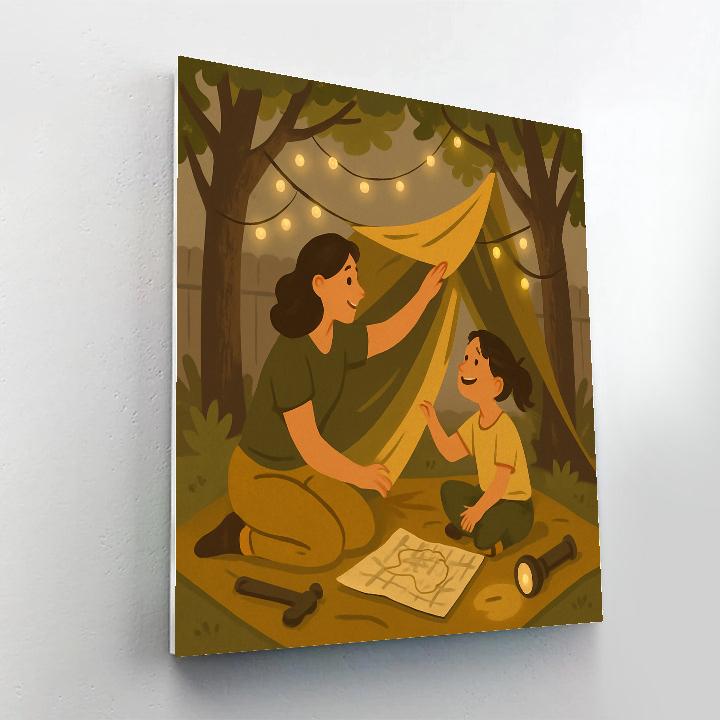 Backyard Fort Builders Numbered painting kits