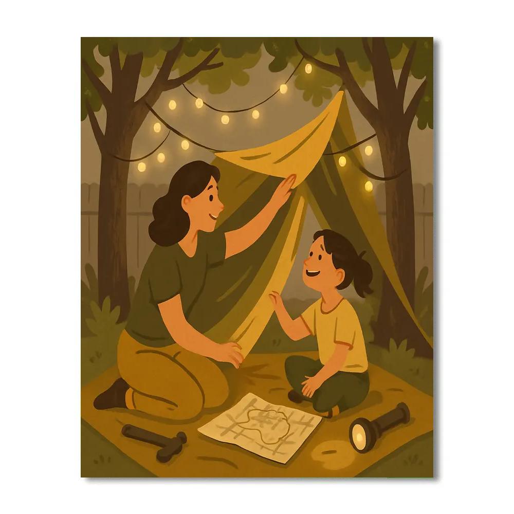 Backyard Fort Builders Numbered painting kits