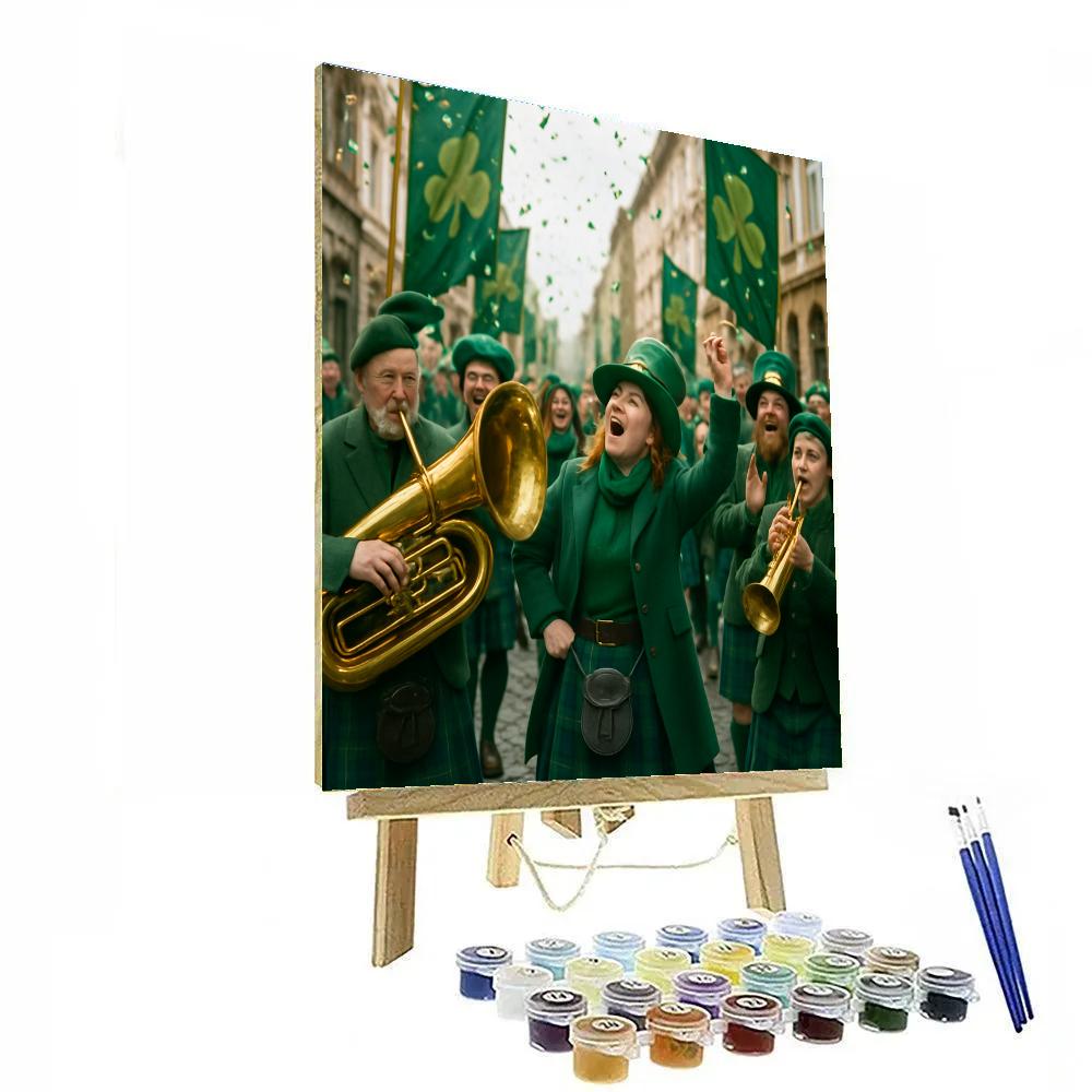 St Patrick Parade City Center paint by color