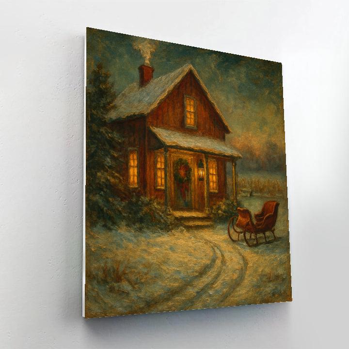 Maple Farmhouse Noel Paint by numbers art