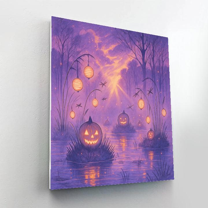 Lantern Reef Of Autumn Marsh paint by number