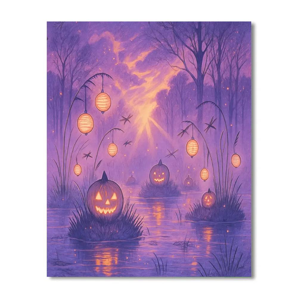 Lantern Reef Of Autumn Marsh paint by number