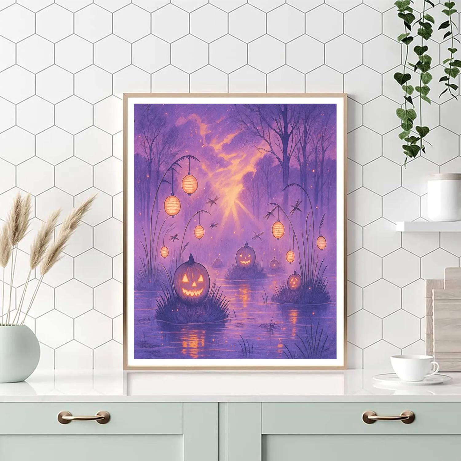 Lantern Reef Of Autumn Marsh paint by number