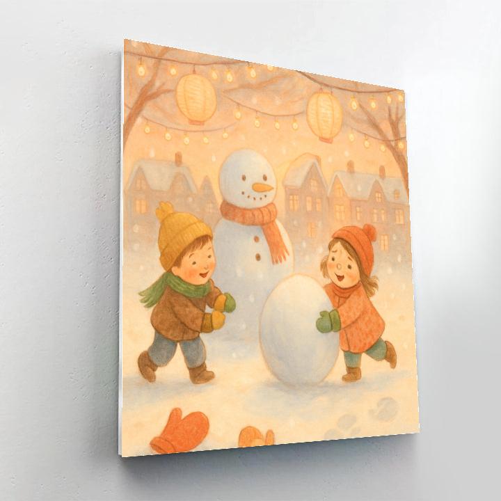 Children Of The First Snow Paint by numbers art
