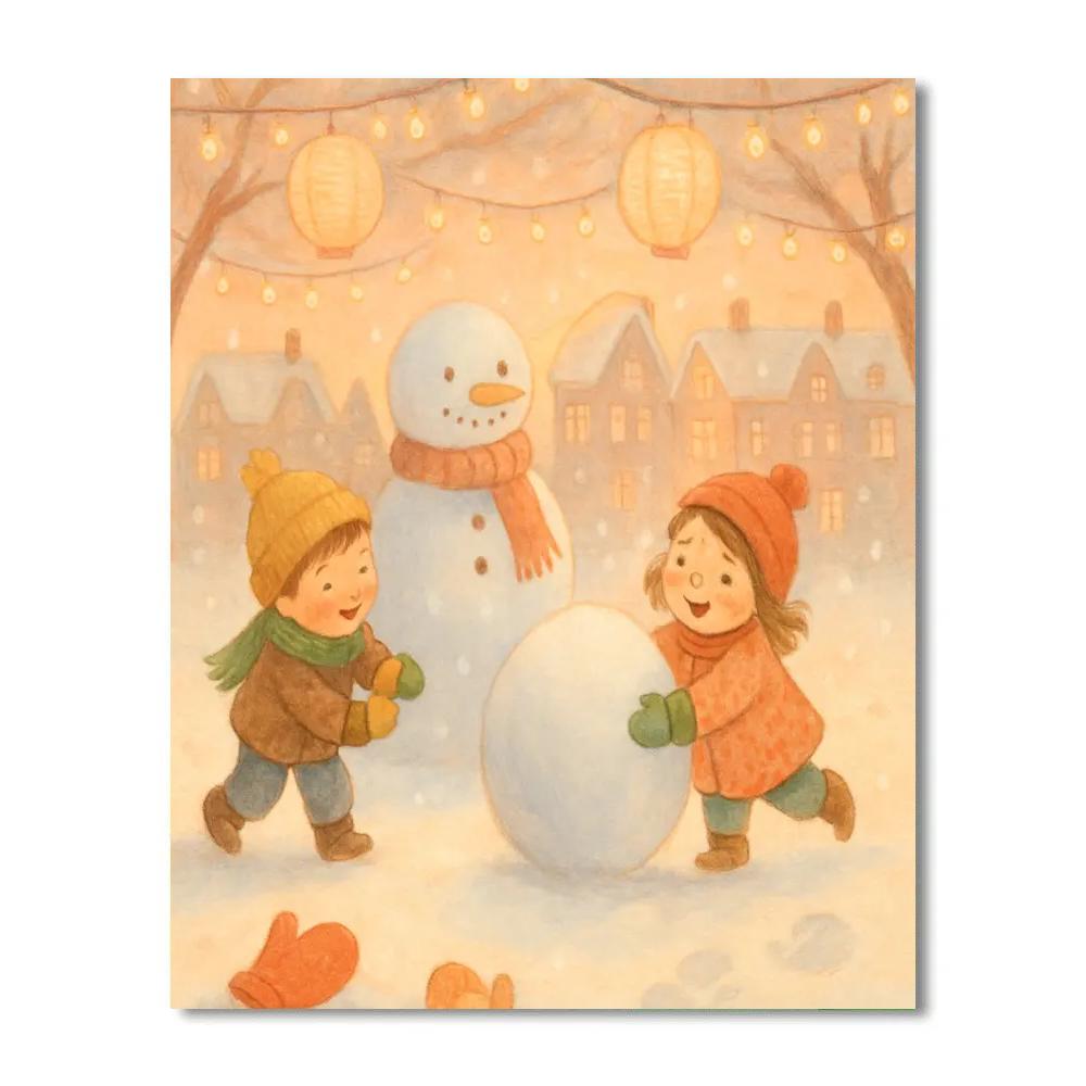 Children Of The First Snow Paint by numbers art