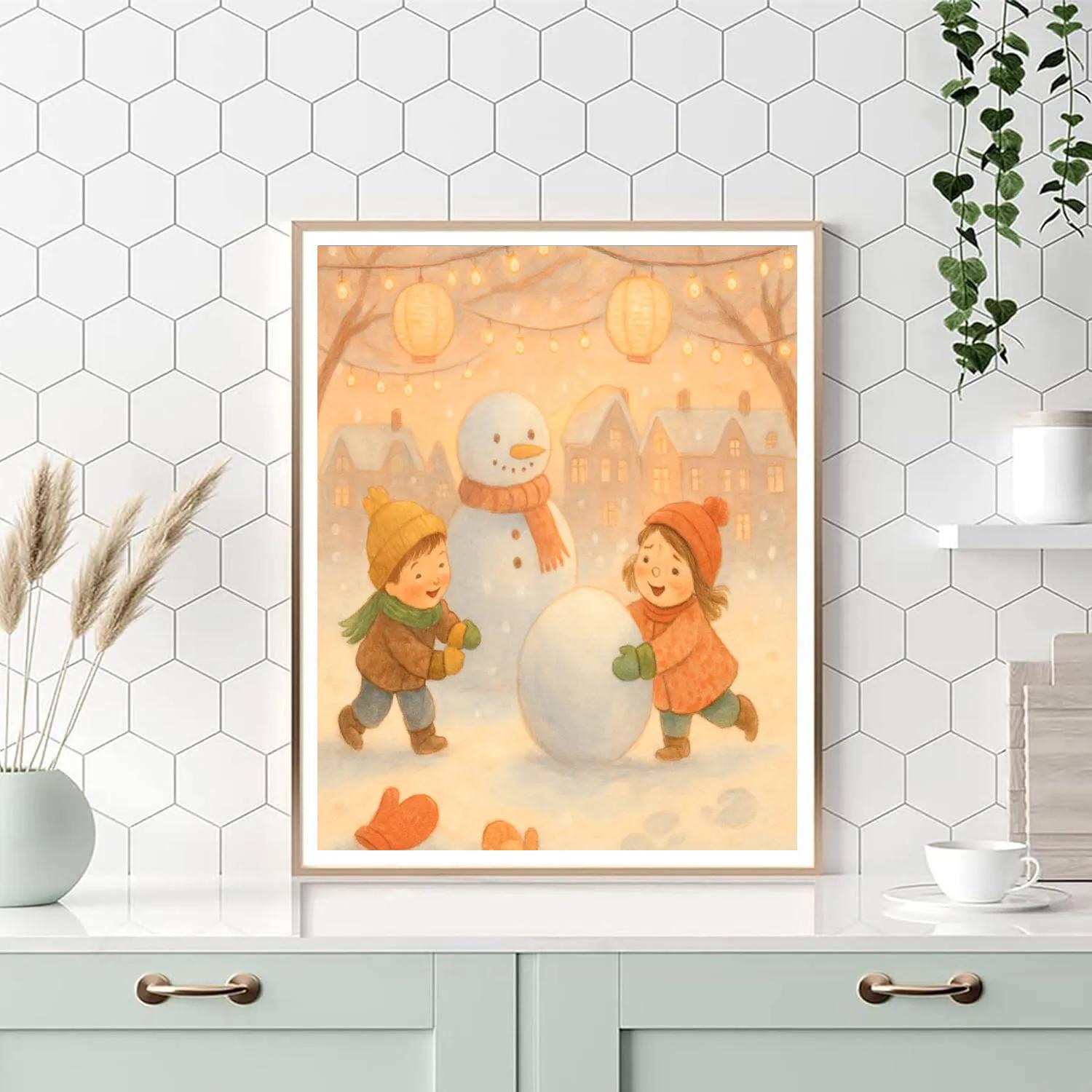 Children Of The First Snow Paint by numbers art