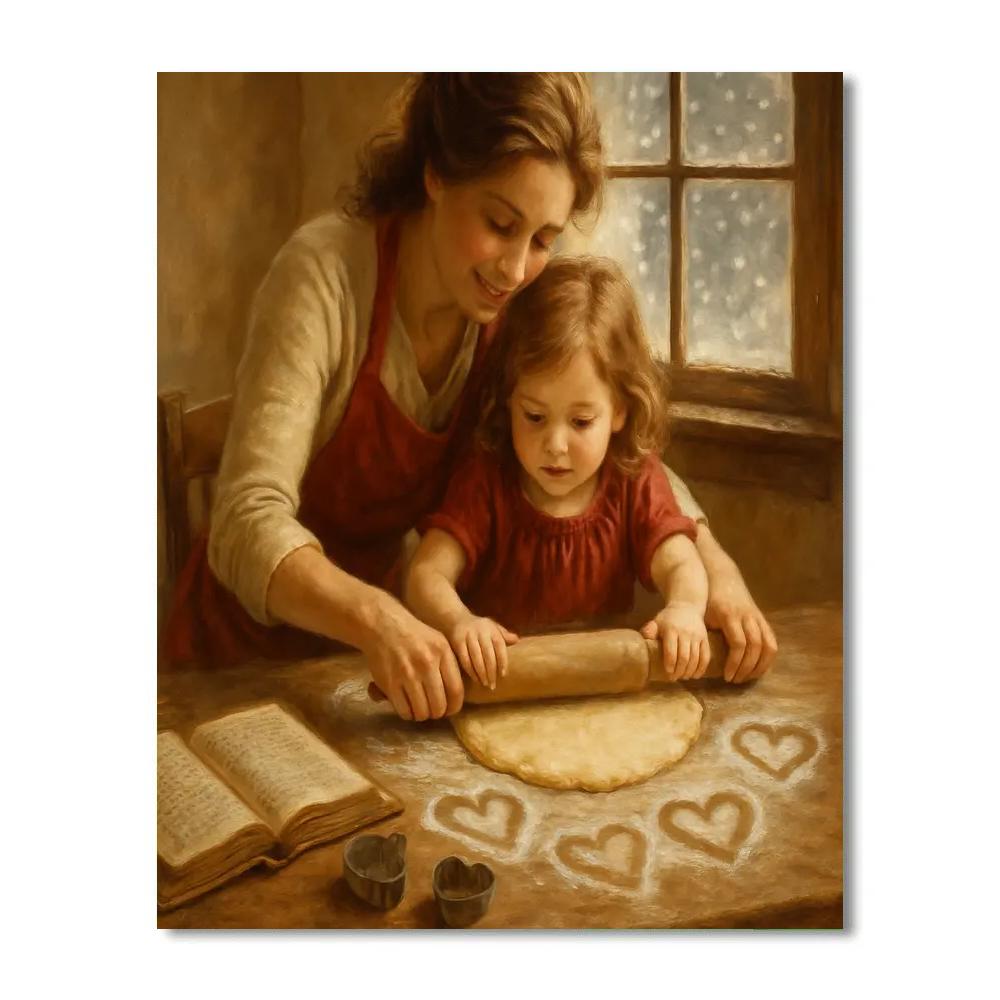 Holiday Baking Heirloom paint by numbers