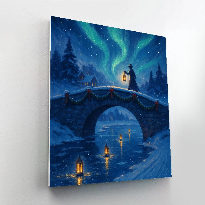 Lantern Bridge Crossing Number painting