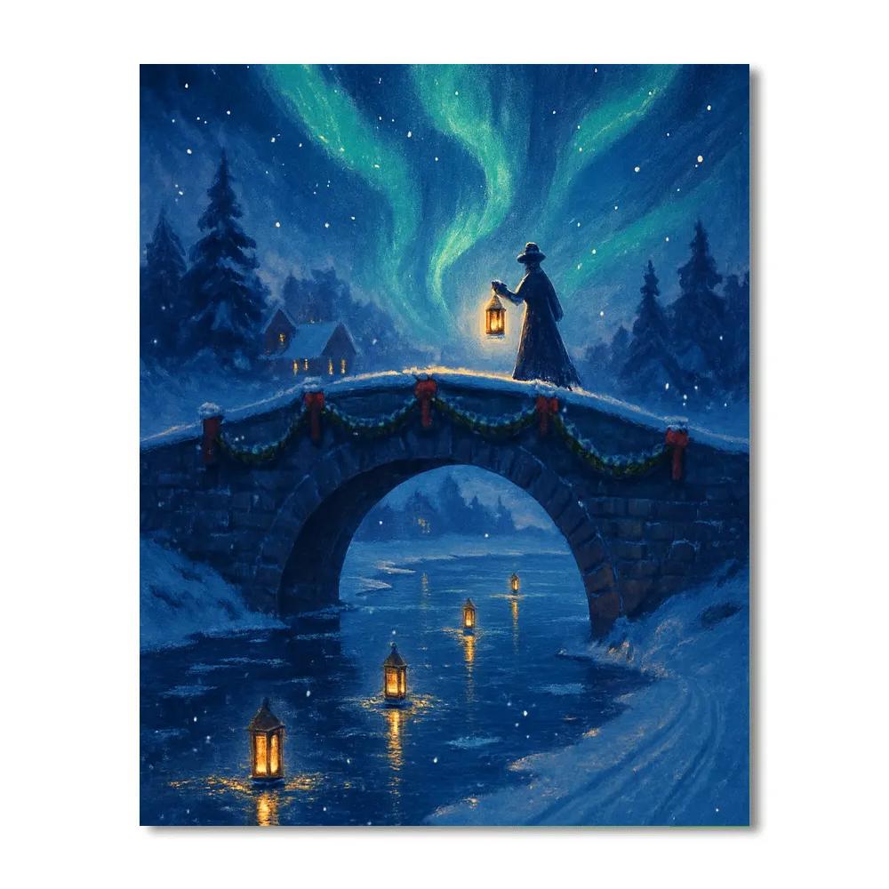 Lantern Bridge Crossing Number painting