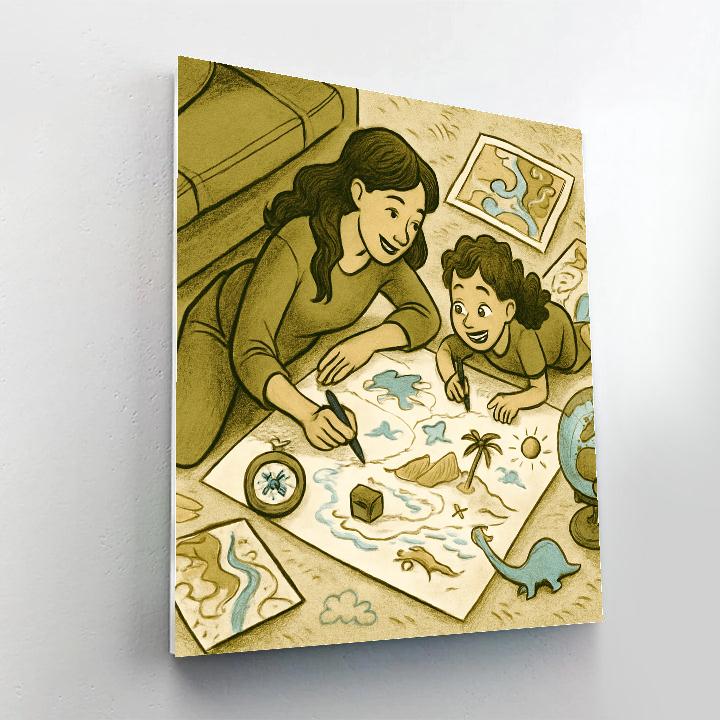 Map Making Adventure Number painting