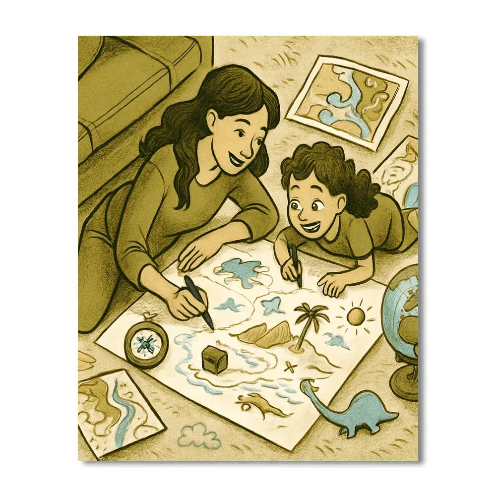 Map Making Adventure Number painting