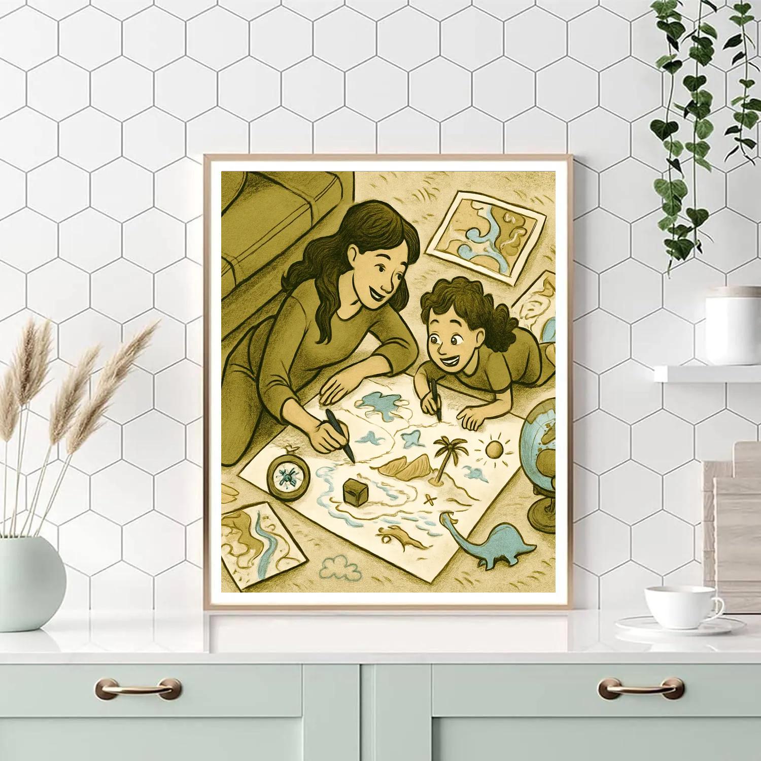 Map Making Adventure Number painting