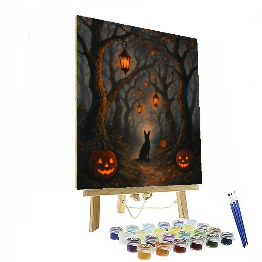Twisted Pine Lantern Walk DIY paint by numbers