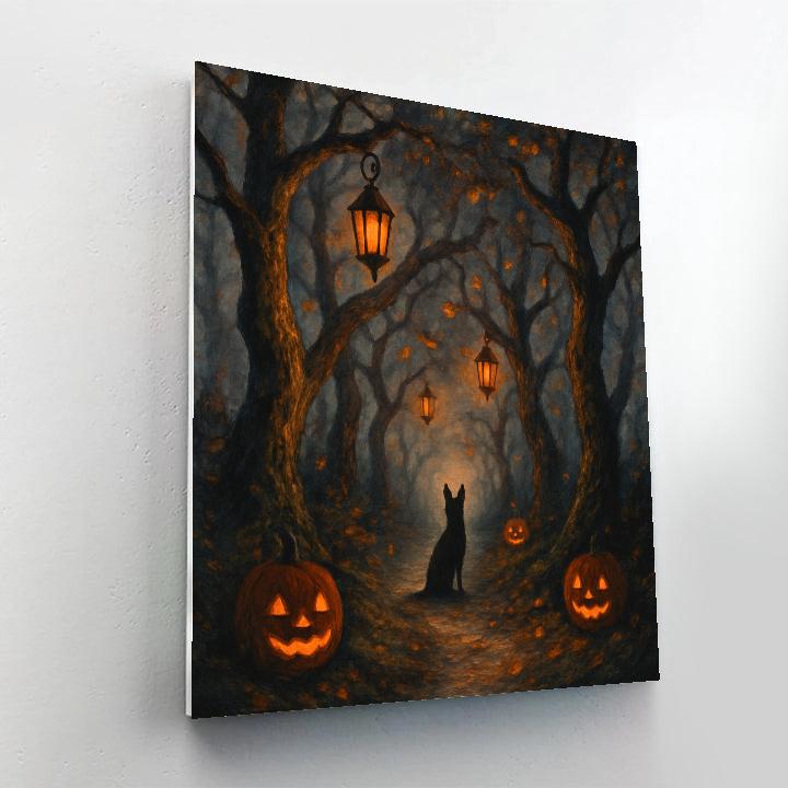 Twisted Pine Lantern Walk DIY paint by numbers