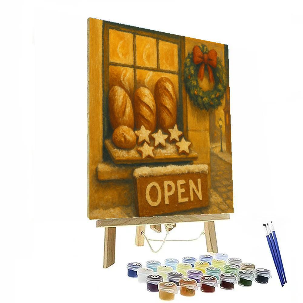 Pinecone Corner Bakery Paint by numbers art