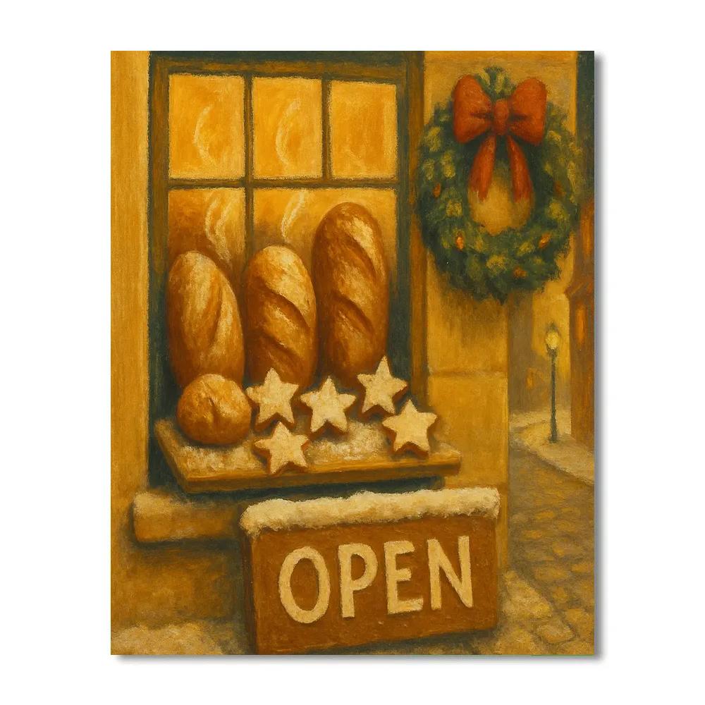 Pinecone Corner Bakery Paint by numbers art